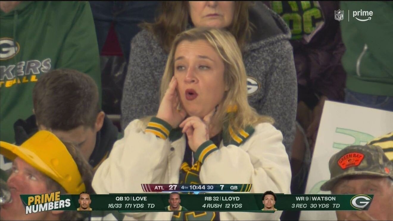 Viral moment brings humor to painful Packers performance in loss to the Falcons - WLUK