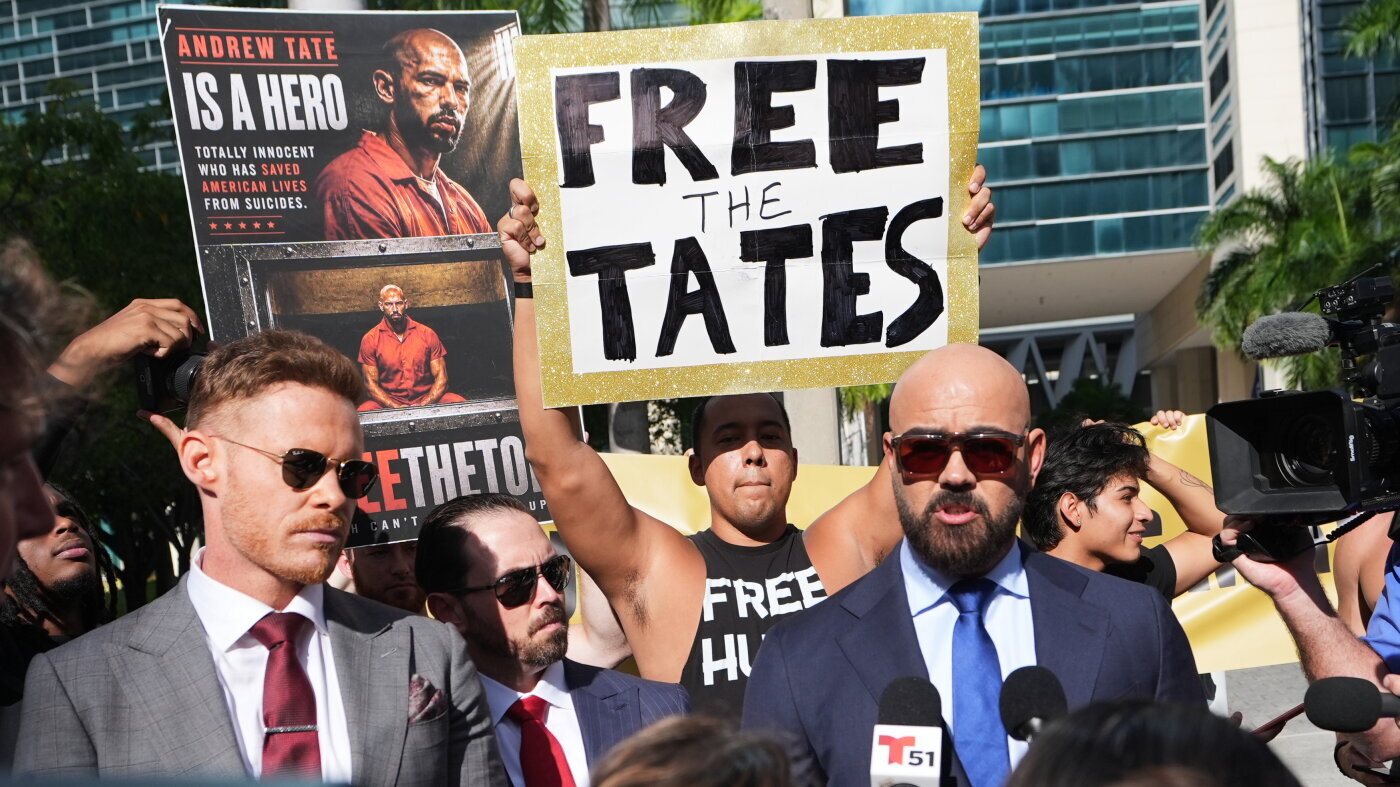 Andrew Tate is denied bail and will remain in jail during his extradition fight - NPR