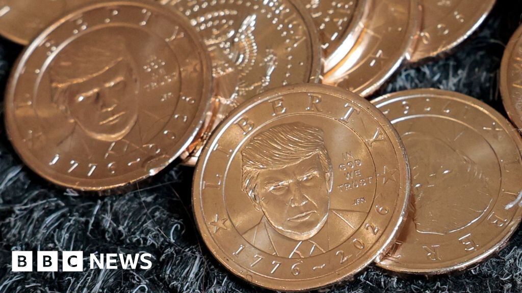 Trump $1 coin makes him first living president on US currency in a century - bbc.com
