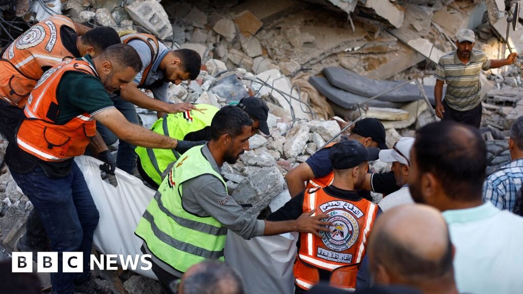 At least 21 killed after war-damaged Gaza building collapses - BBC