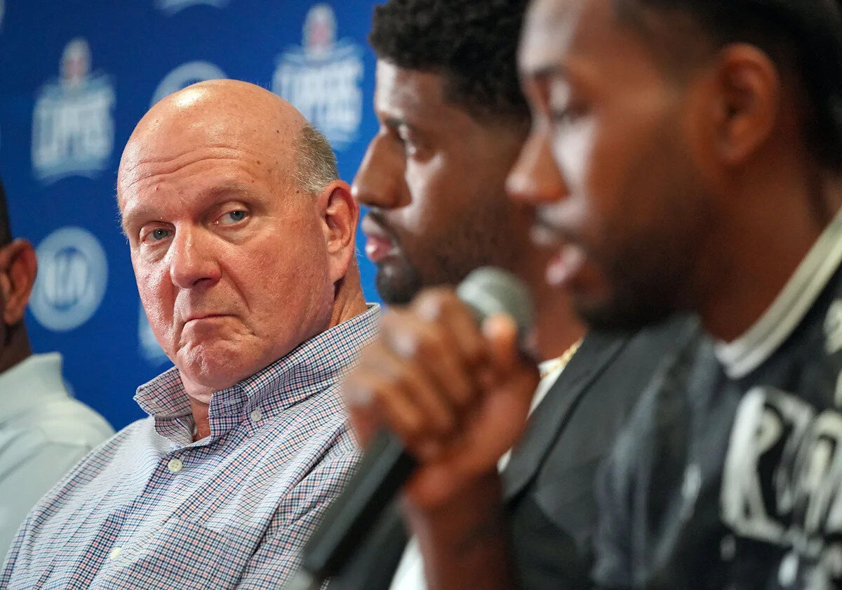 NBA strips Clippers of 5 first-round draft picks, fines Steve Ballmer $30M in Kawhi Leonard salary cap circumvention probe - Yahoo Sports