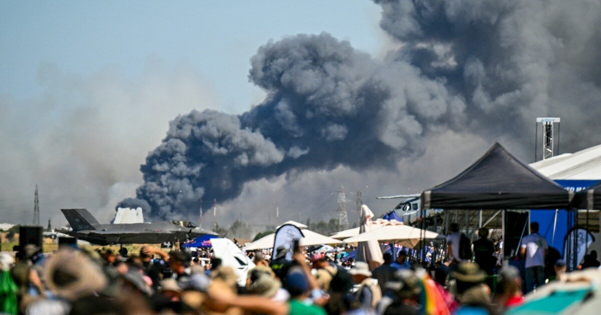 Greek air force jet crashes at an annual aerial show, killing 2 pilots - NBC News