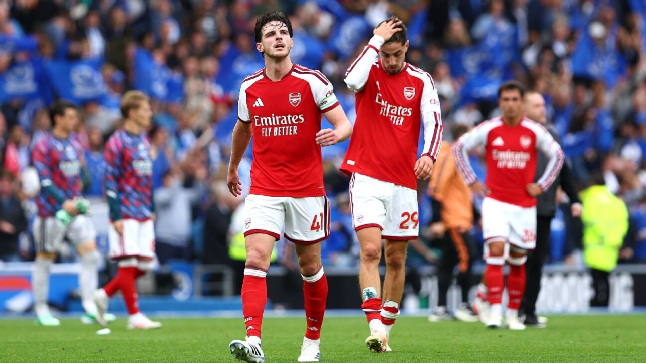 Arsenal 'in trouble from first throw-in' at Brighton - Mikel Arteta - ESPN