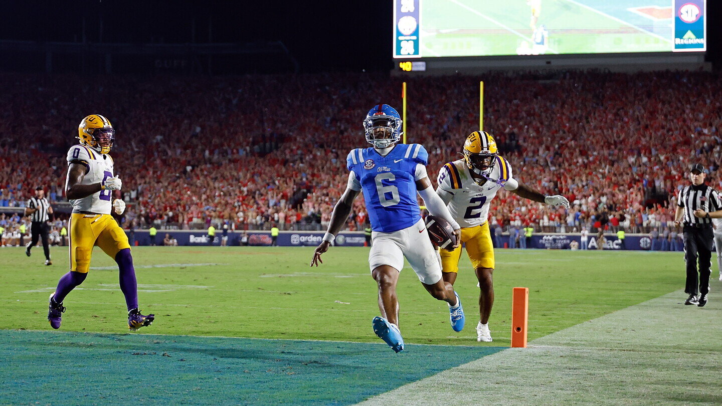 Trinidad Chambliss shows NFL talent in leading Ole Miss to win over LSU - NBC Sports