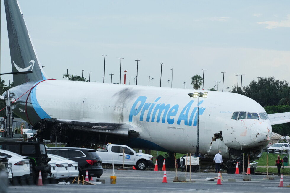 Amazon suspends use of 21 Air, cargo carrier whose plane careened off Miami runway - AP News