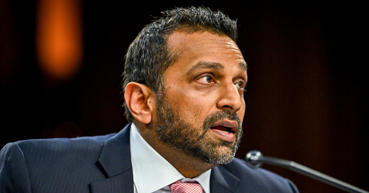 Kash Patel defends FBI’s new policy on bestiality at Senate hearing - NBC News