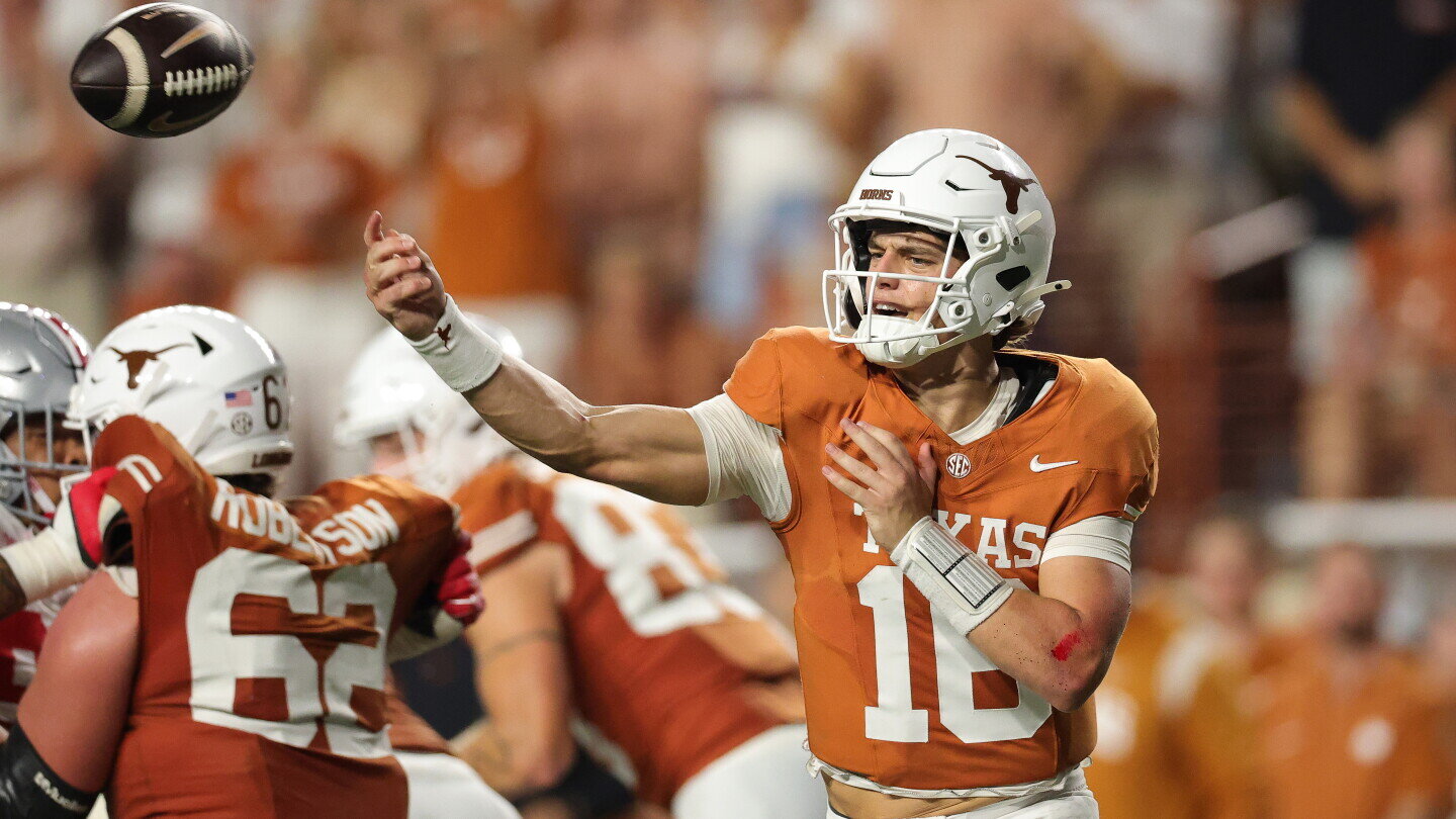 Arch Manning puts "nightmares" behind him as Texas beats Ohio State - NBC Sports
