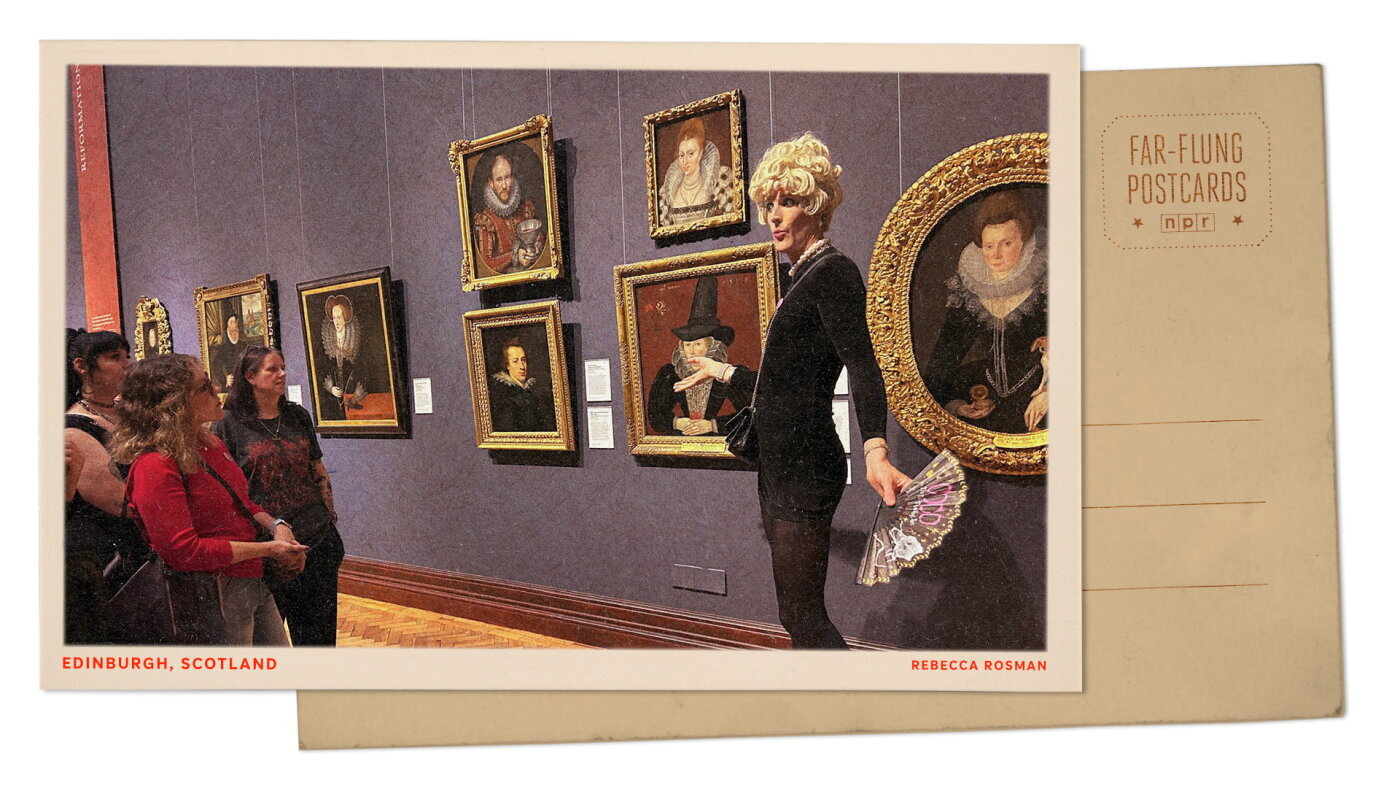 Greetings from Edinburgh, where a cheeky tour guide makes art history hilarious - NPR