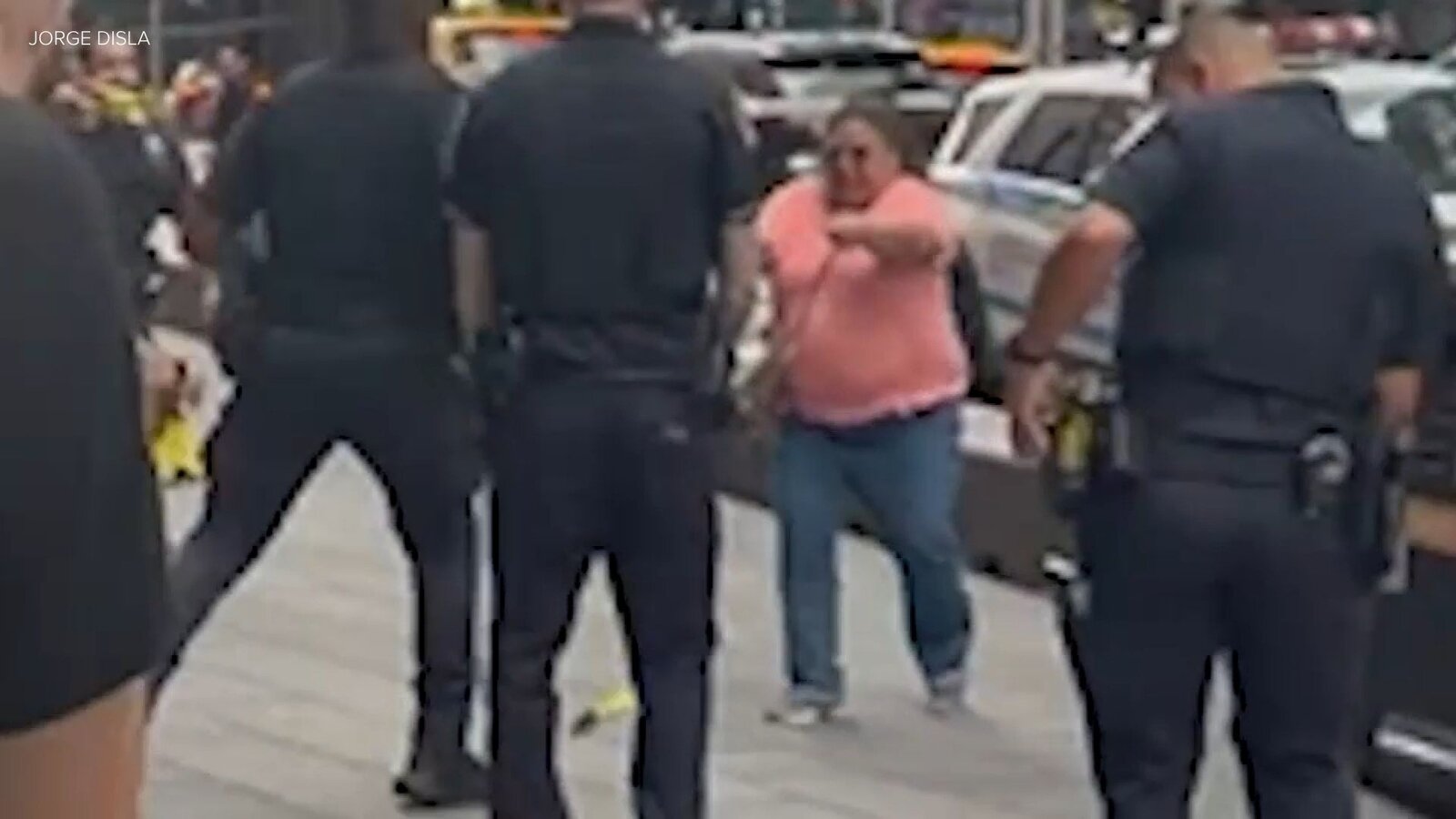 Woman killed, man wounded in random Times Square stabbing; NYPD fatally shoots suspect - ABC7 New York