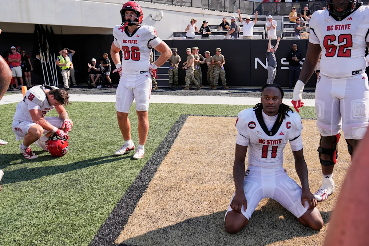 Vanderbilt wins in stunning fashion after NC State QB CJ Bailey fumbles in end zone with 1 second left - Yahoo Sports