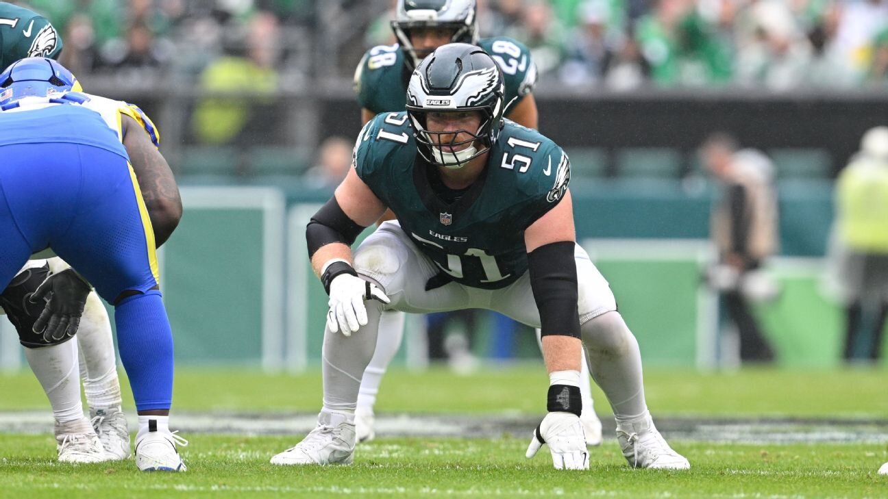 Ravens acquire center Cam Jurgens in trade with Eagles - ESPN