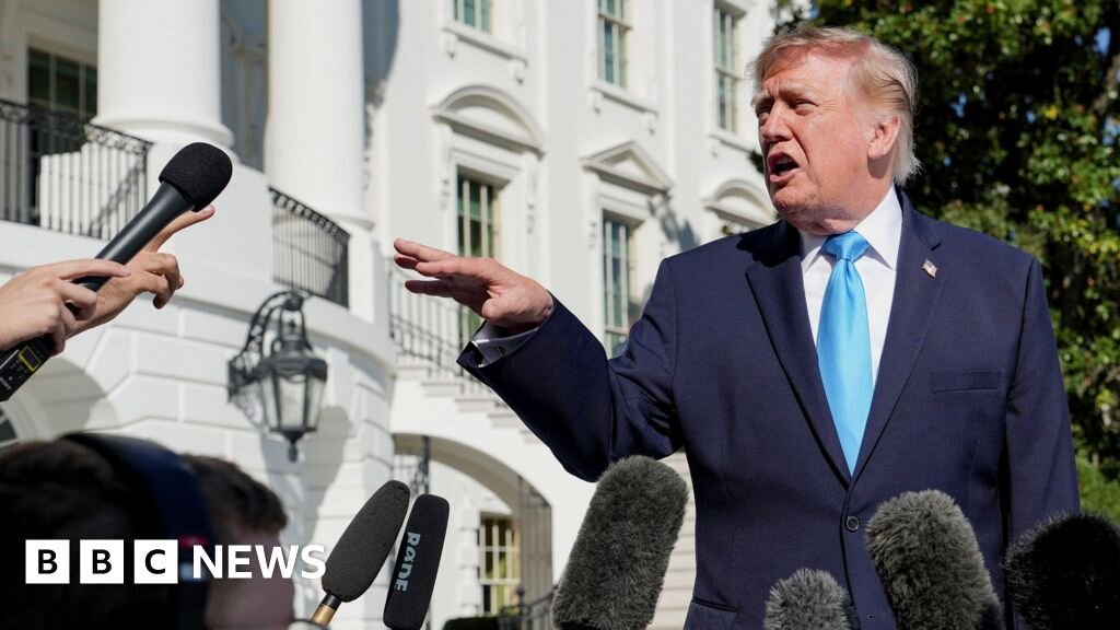 Trump says 'threat' led US to pull bombers from RAF Fairford - bbc.com