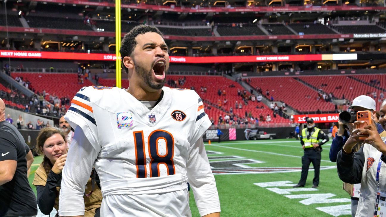 Caleb Williams leads Bears by Falcons in return from injury - ESPN