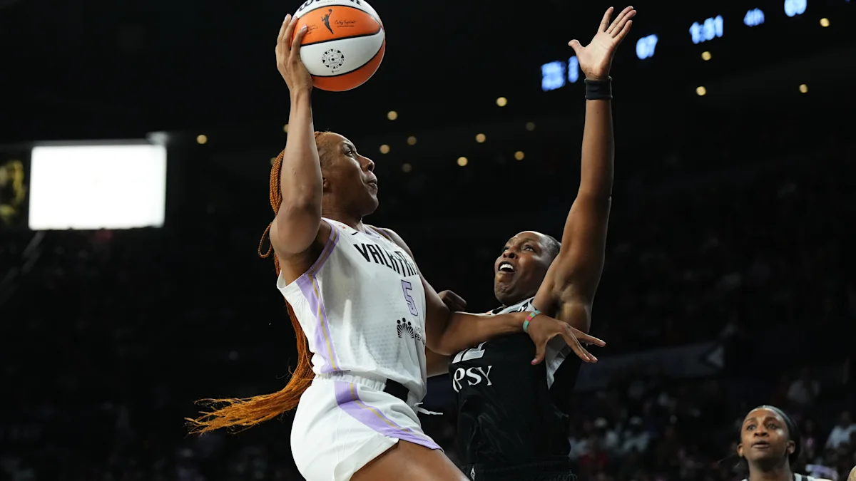 WNBA playoffs: Valkyries finish sweep of Aces, reach Finals in second year of existence - Yahoo Sports