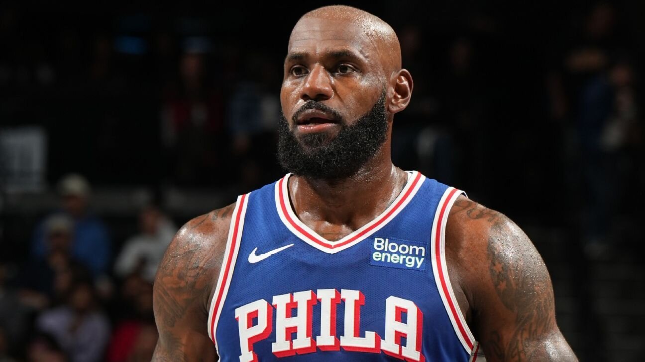 LeBron James scores 10 points in 18 minutes in 76ers debut - ESPN