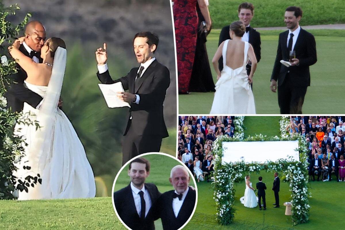 Tobey Maguire officiates ex-wife Jennifer Meyer's star-studded Hawaii wedding to Geoff Ogunlesi - Page Six