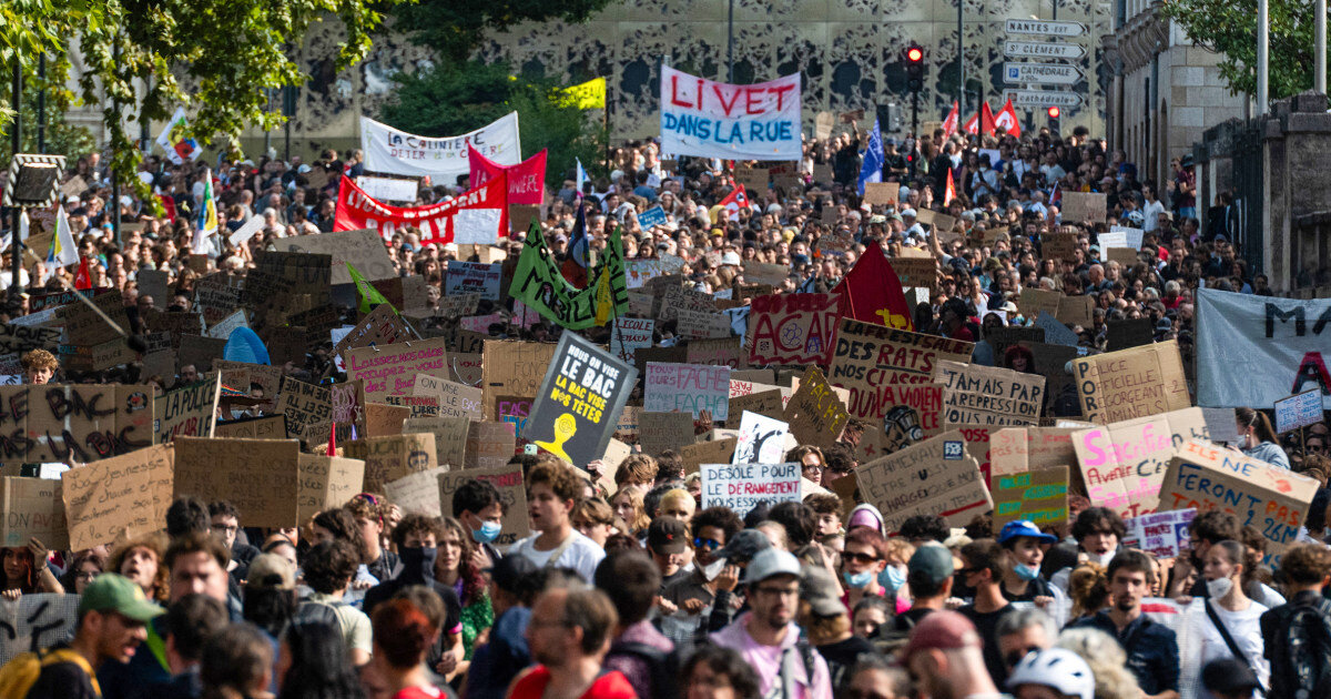 France shuts down nearly 900 schools as violent education protests escalate - NBC News