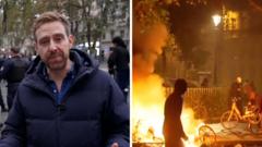Watch: Clean up begins after French riots but police remain