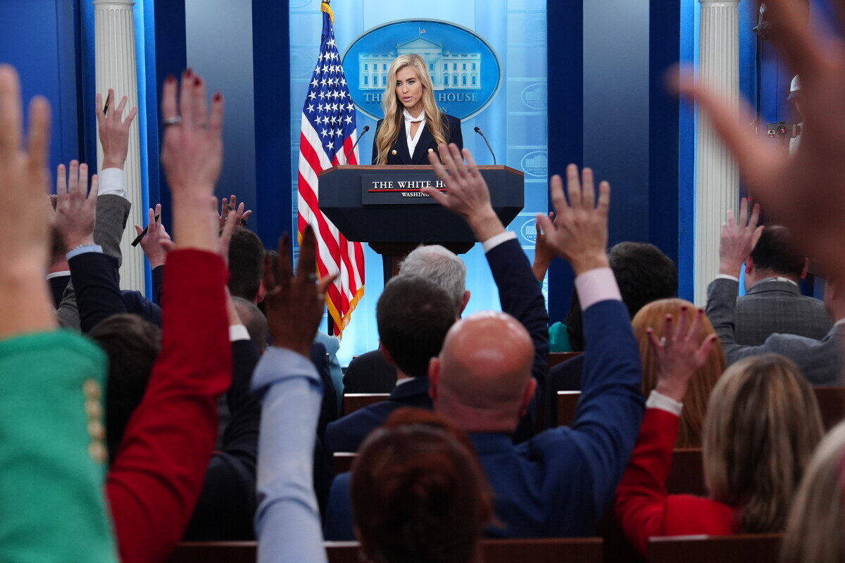 Katie Zacharia's debut shows the pitfalls and possibilities of White House press secretary's role - AP News