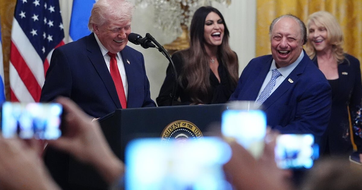 Trump says he's "looking at" firing Kimberly Guilfoyle: "We're not happy" - CBS News